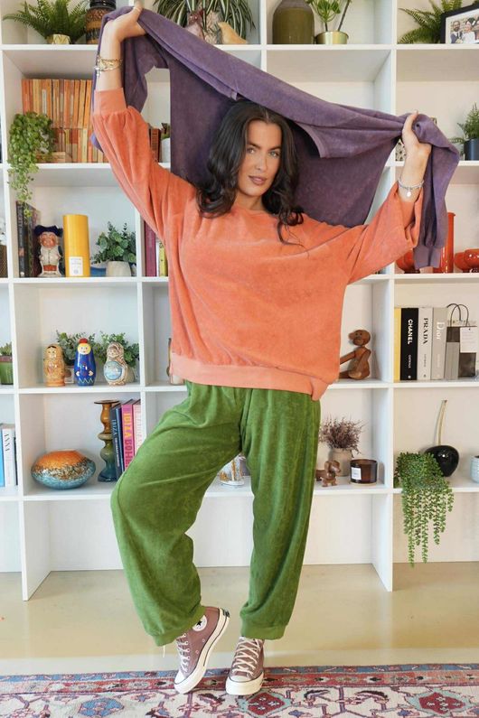 Terry B Classic Sweatshirt Apricot Sorbet